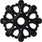 Ekena Millwork Angel Ceiling Medallion (Fits Canopies up to 4 3/8"), 20 7/8"OD x 3 5/8"ID x 1"P, Steel Gray CM20ANSGS - alternate 1